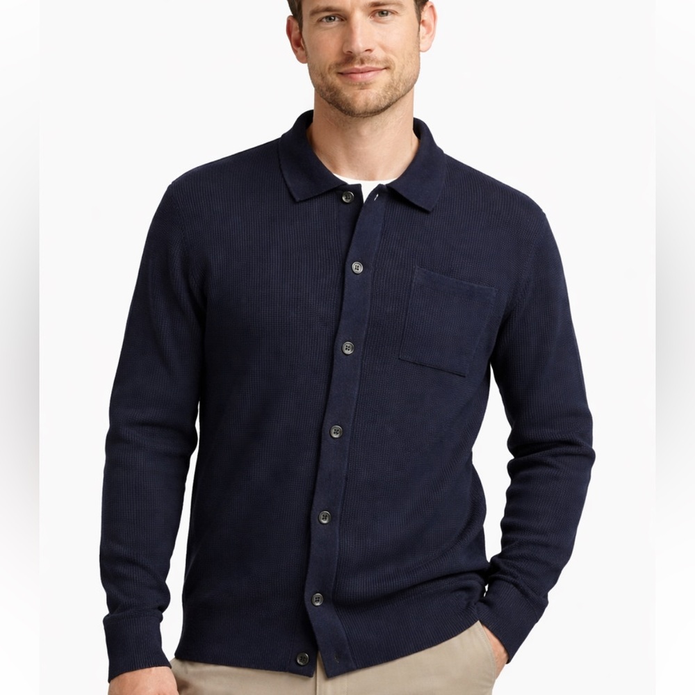 NWT Method Navy Button-Up Cardigan size large